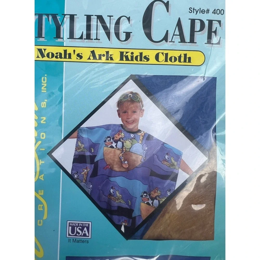 Betty Dain Kids Styling‎ Cape Noah's Ark Cloth #400 Made in USA NWT